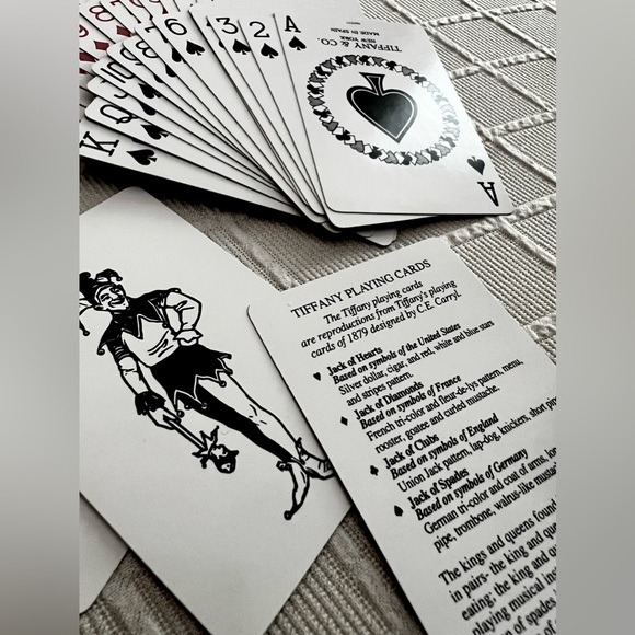 Tiffany & Co. deck playing cards argyle diamond pink Tiffany blue white black - Picture 3 of 12